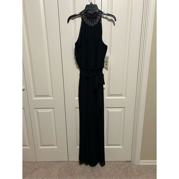 Eliza J pant suit with beaded neck - Picture 1 of 7